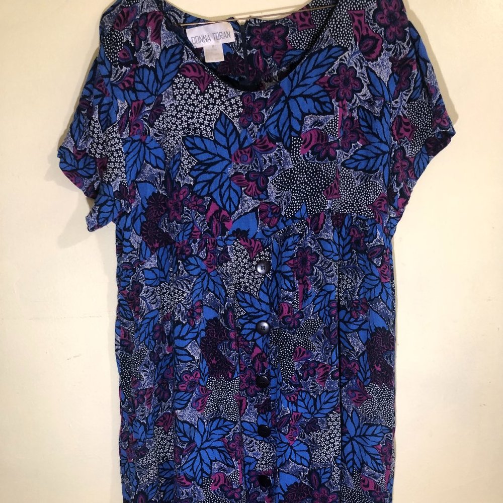 MIDI DRESS SIZE M FLOWERED